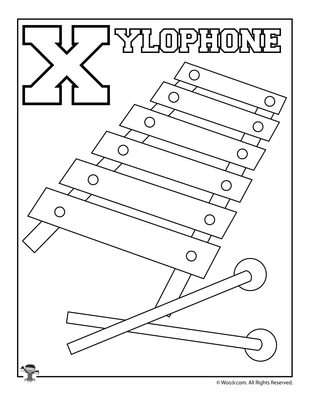 37 Fun Xylophone Coloring Pages Printable 16