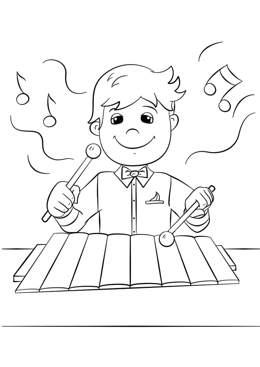 37 Fun Xylophone Coloring Pages Printable 29