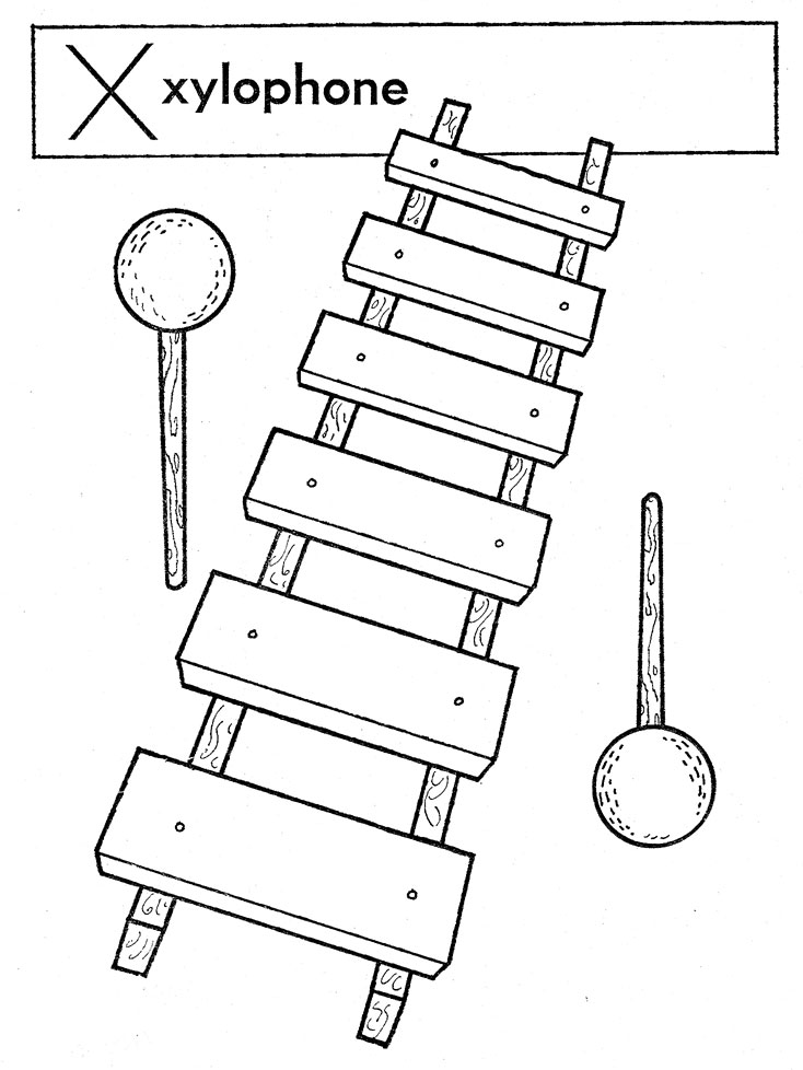 37 Fun Xylophone Coloring Pages Printable 4