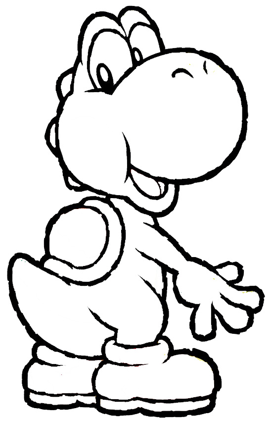 37 Fun Yoshi Coloring Pages Printable 1