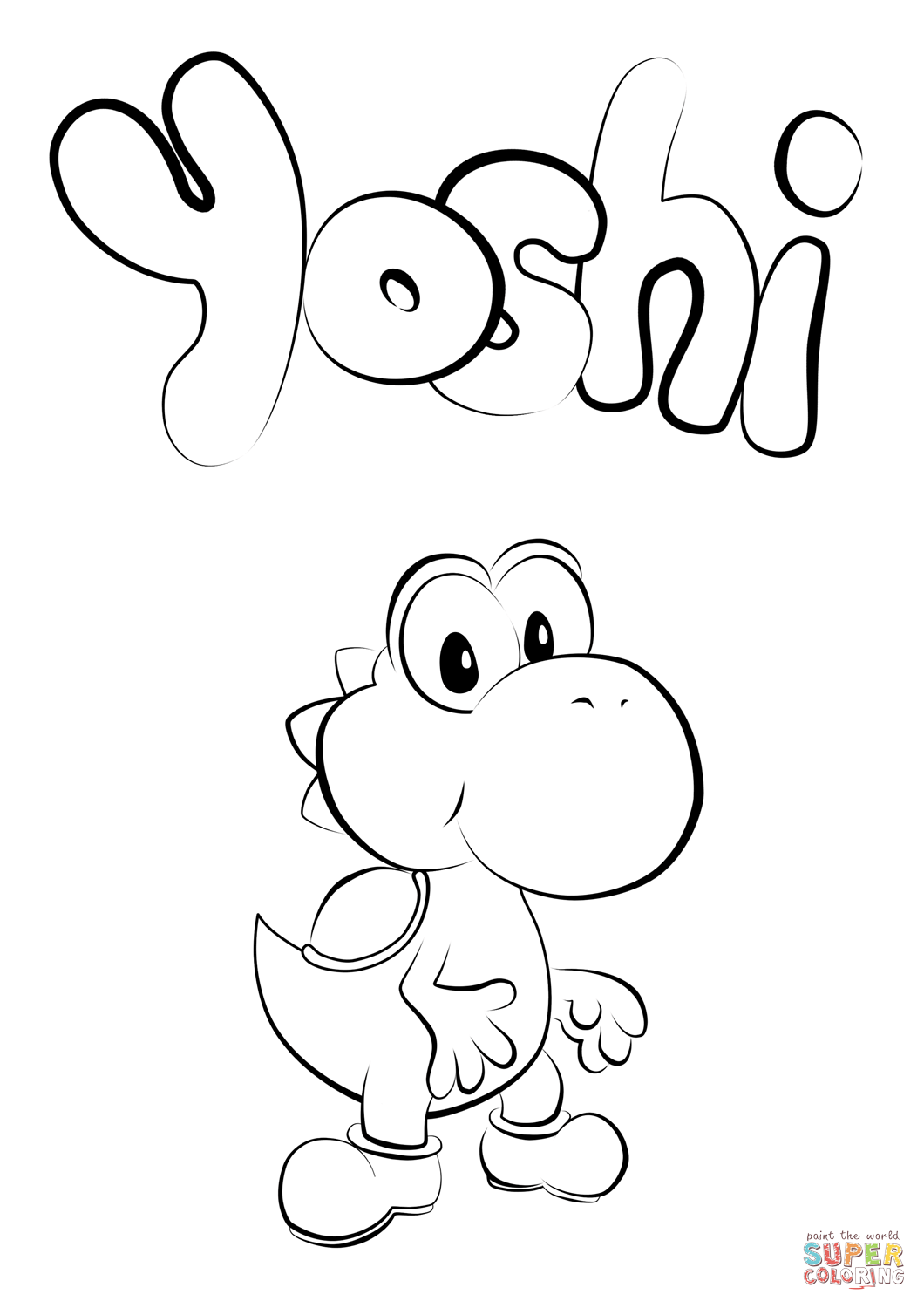 37 Fun Yoshi Coloring Pages Printable 10