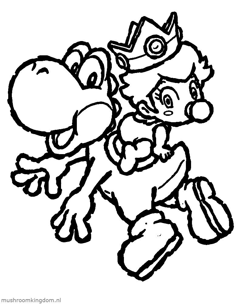 37 Fun Yoshi Coloring Pages Printable 12