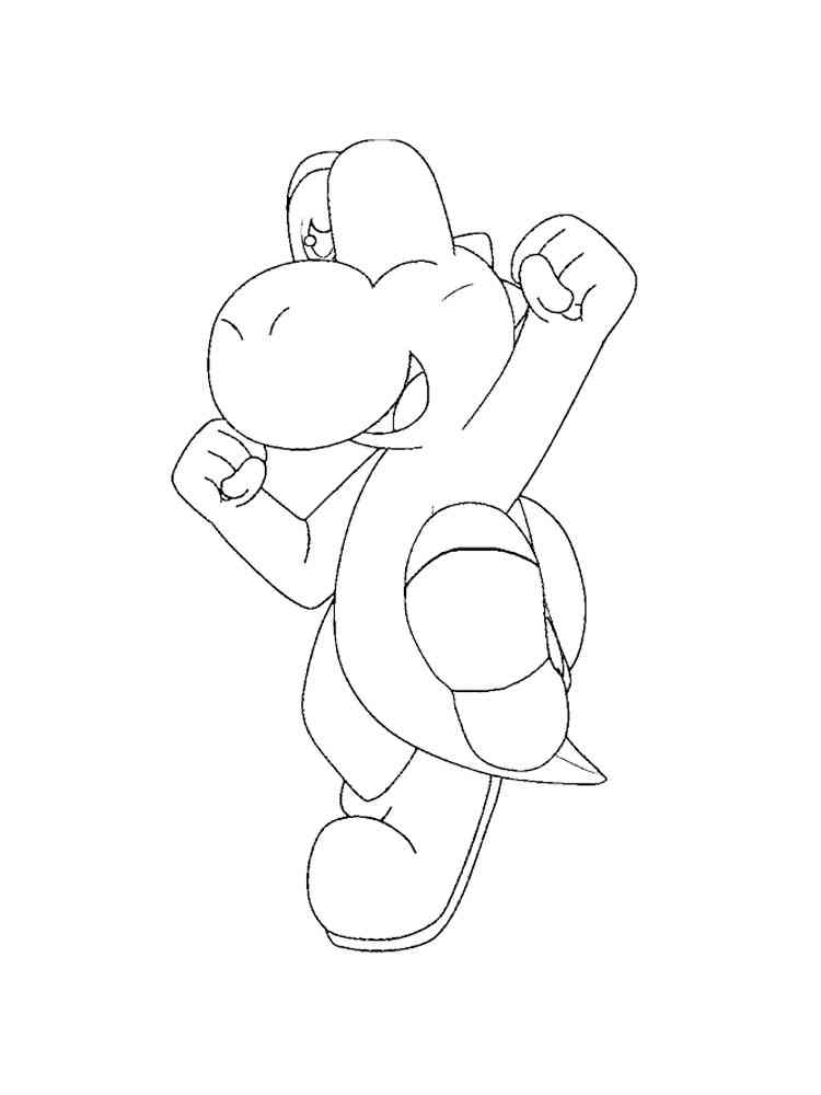 37 Fun Yoshi Coloring Pages Printable 13