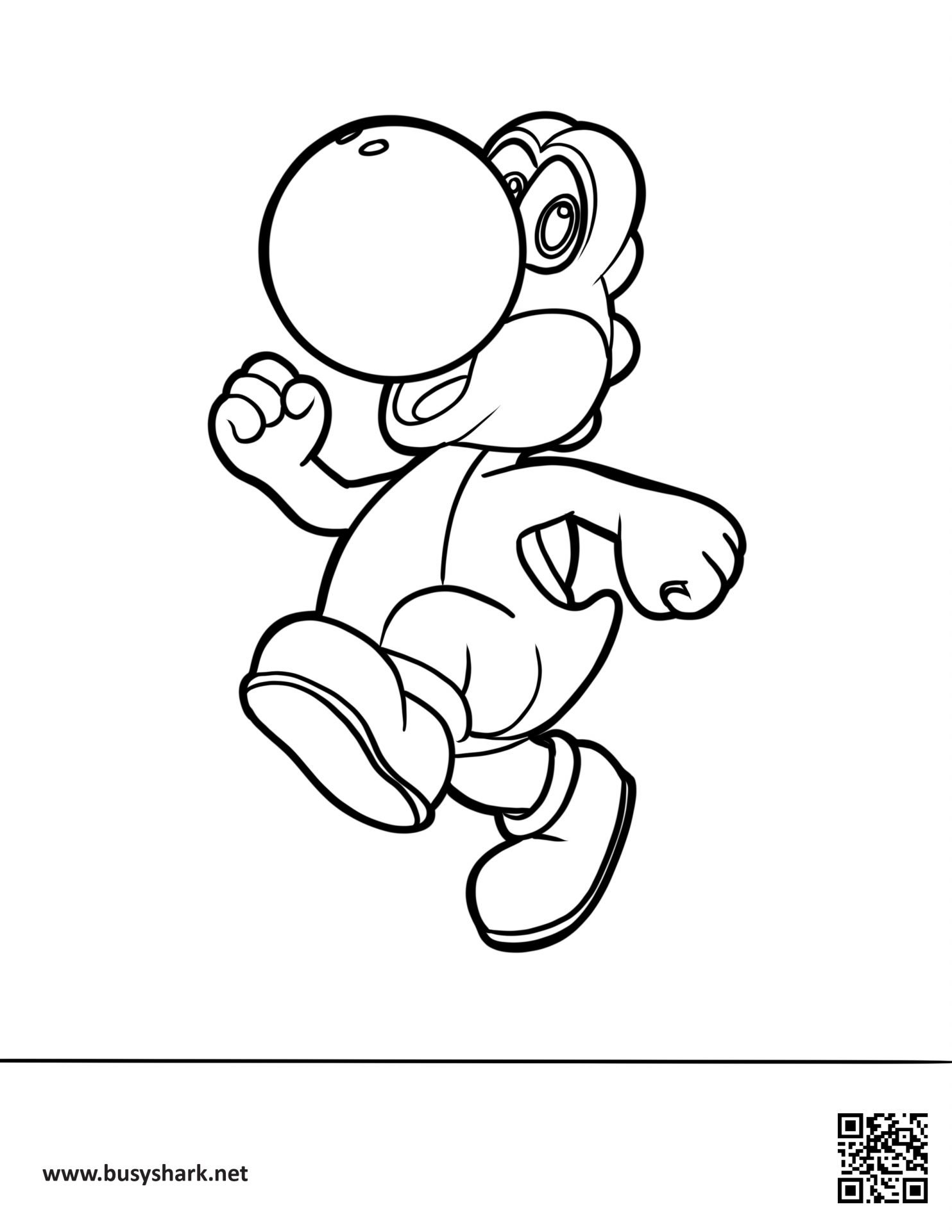 37 Fun Yoshi Coloring Pages Printable 2