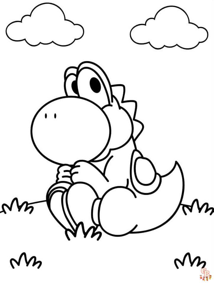 37 Fun Yoshi Coloring Pages Printable 23