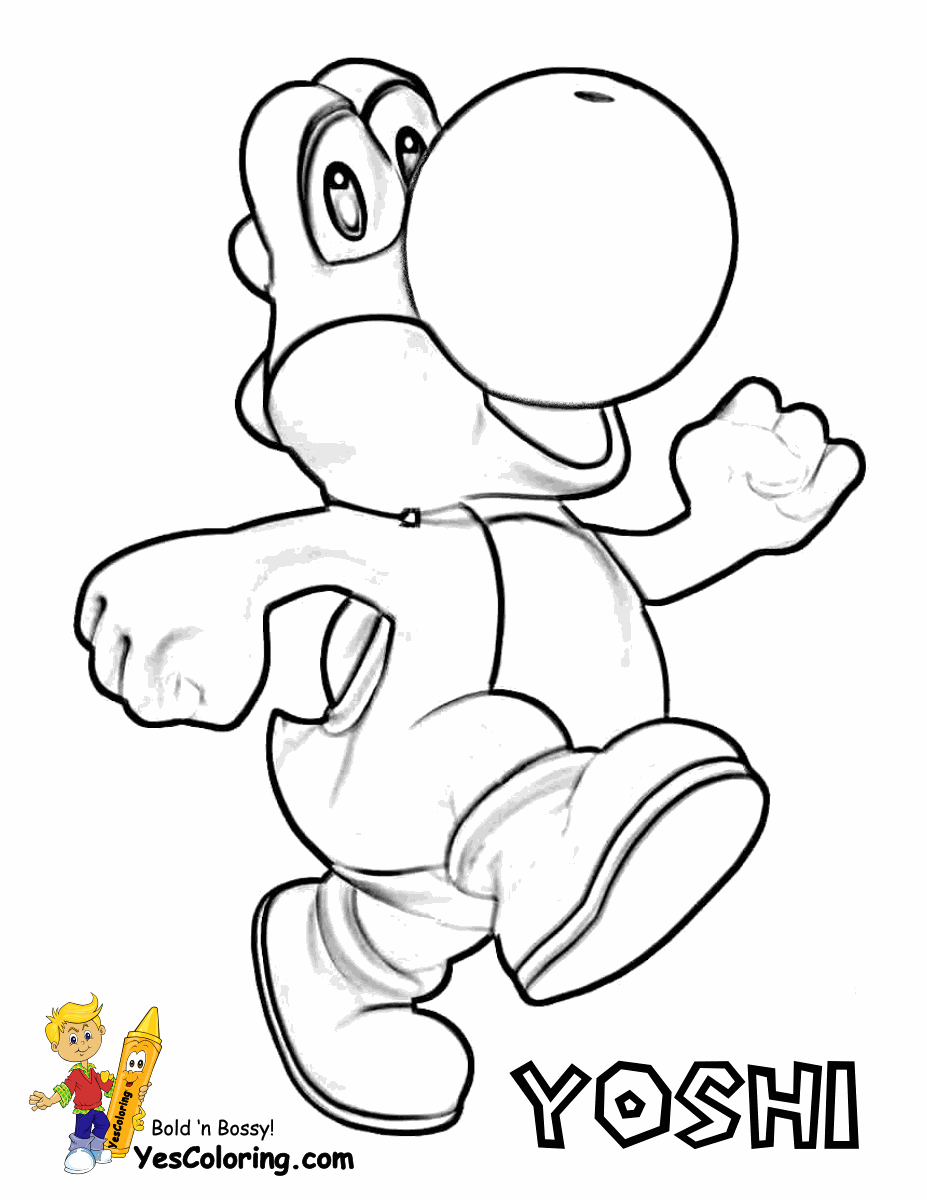 37 Fun Yoshi Coloring Pages Printable 32