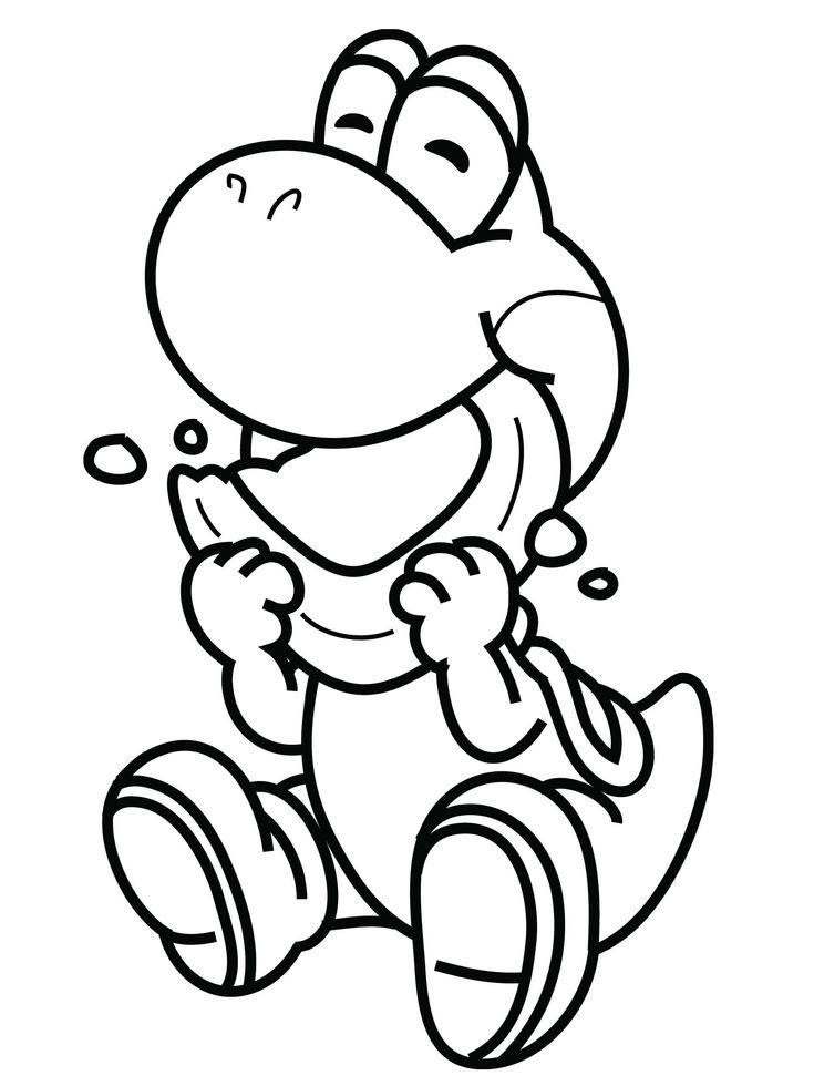 37 Fun Yoshi Coloring Pages Printable 8