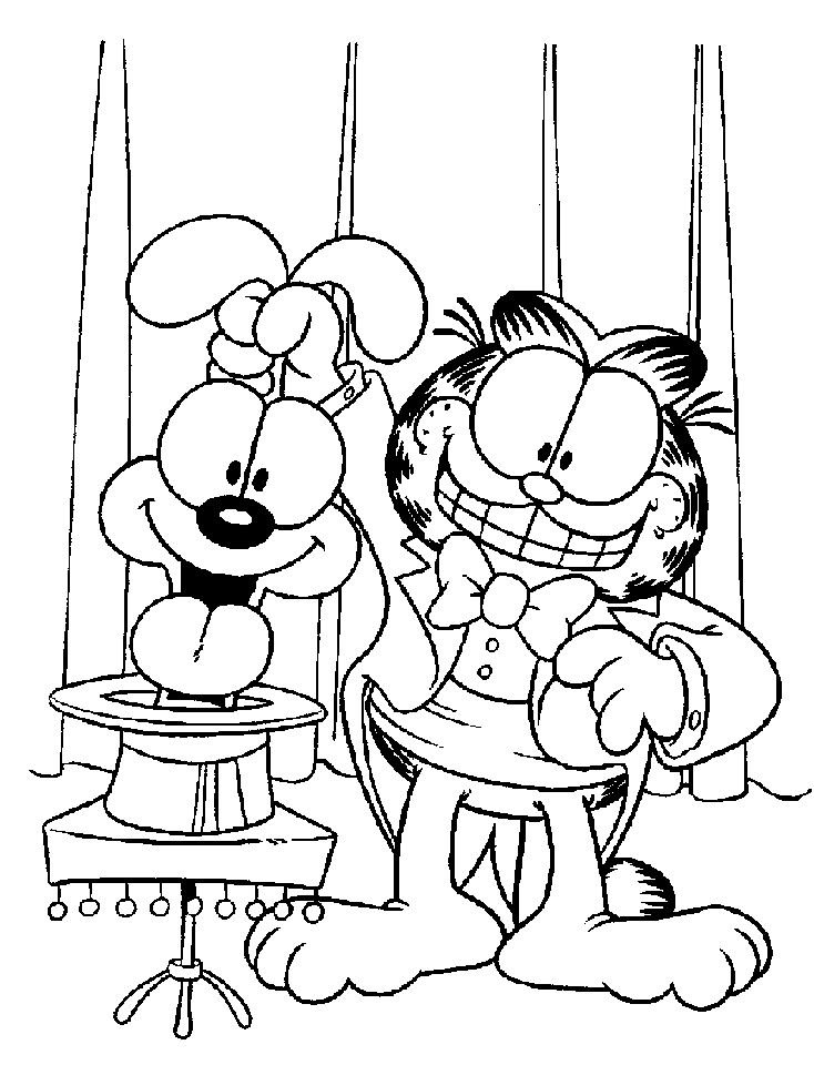 37 Garfield Thanksgiving Coloring Pages Printable 13