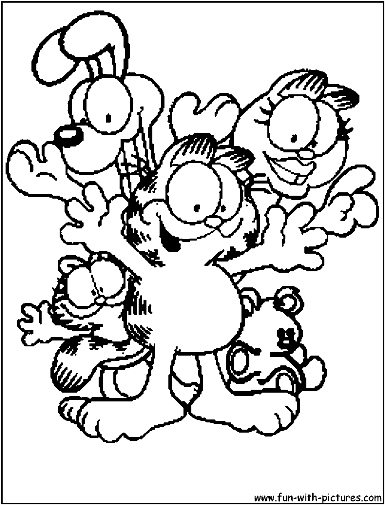 37 Garfield Thanksgiving Coloring Pages Printable 21