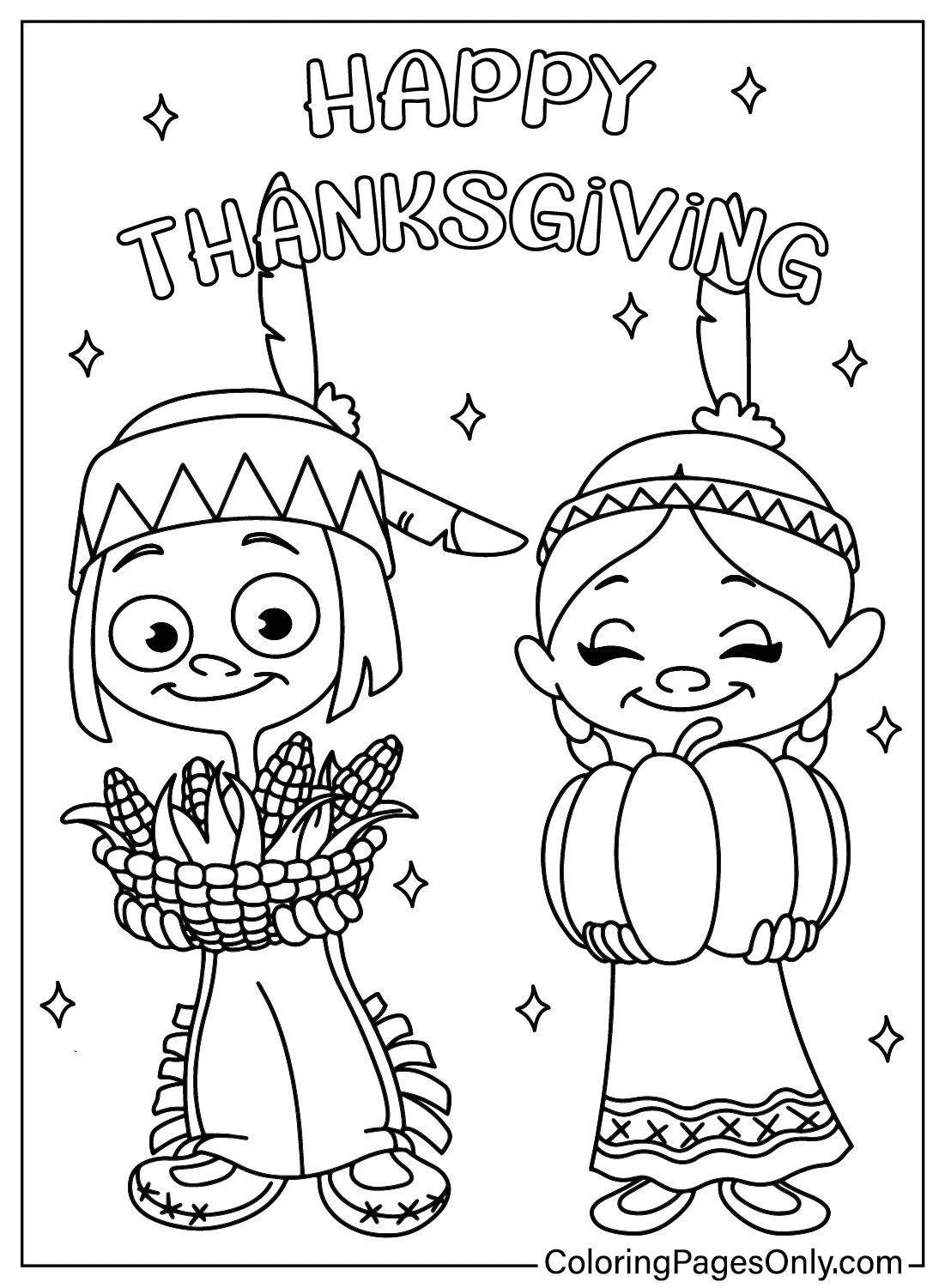 37 Garfield Thanksgiving Coloring Pages Printable 35