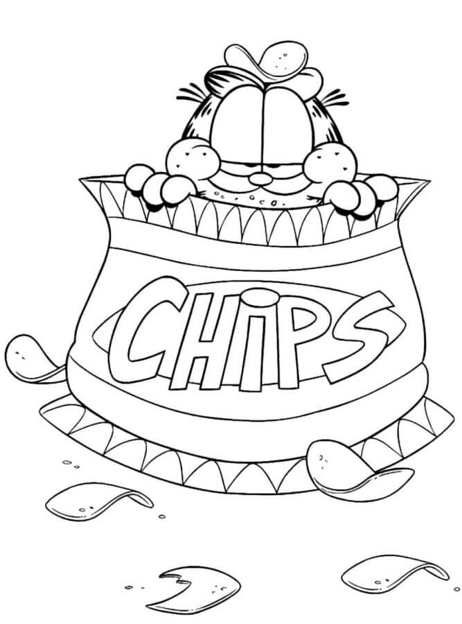 37 Garfield Thanksgiving Coloring Pages Printable 8