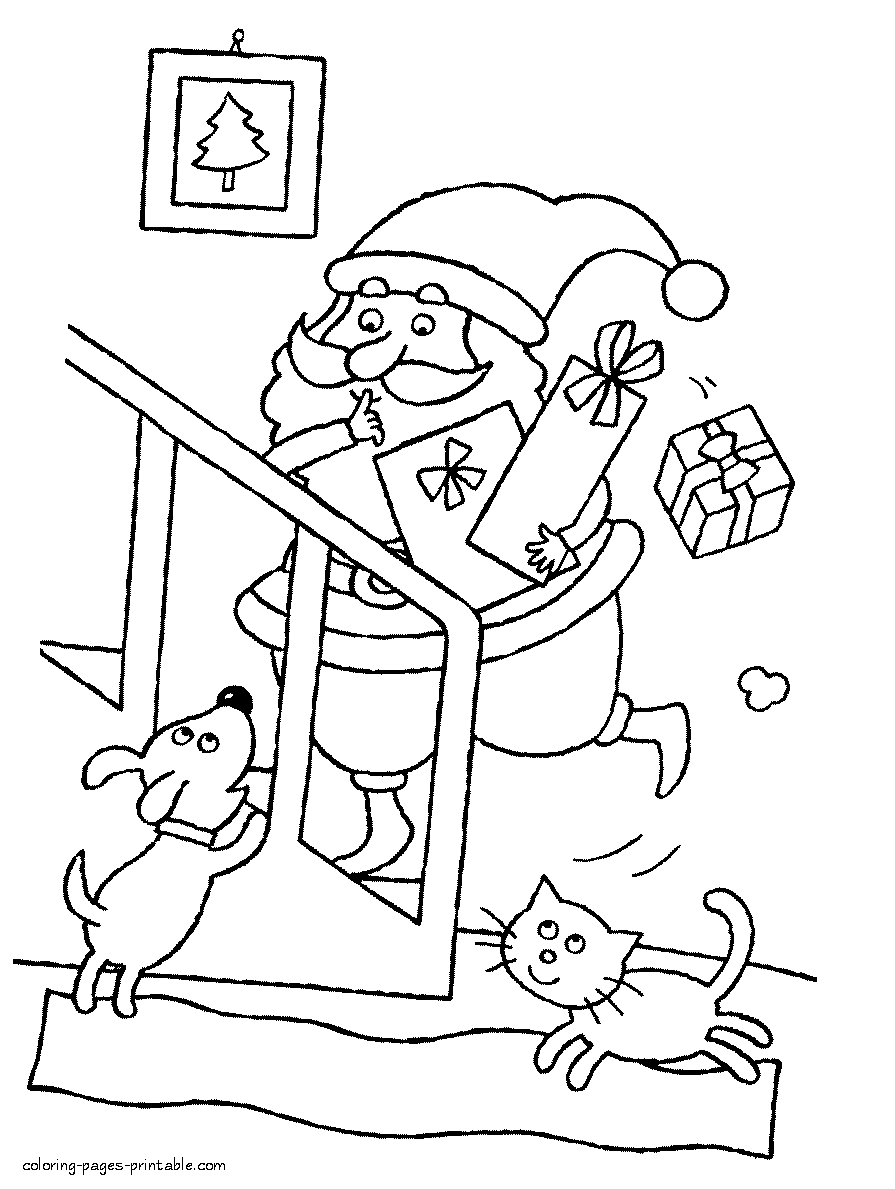 37 Hilarious Funny Christmas Coloring Pages Printable 20