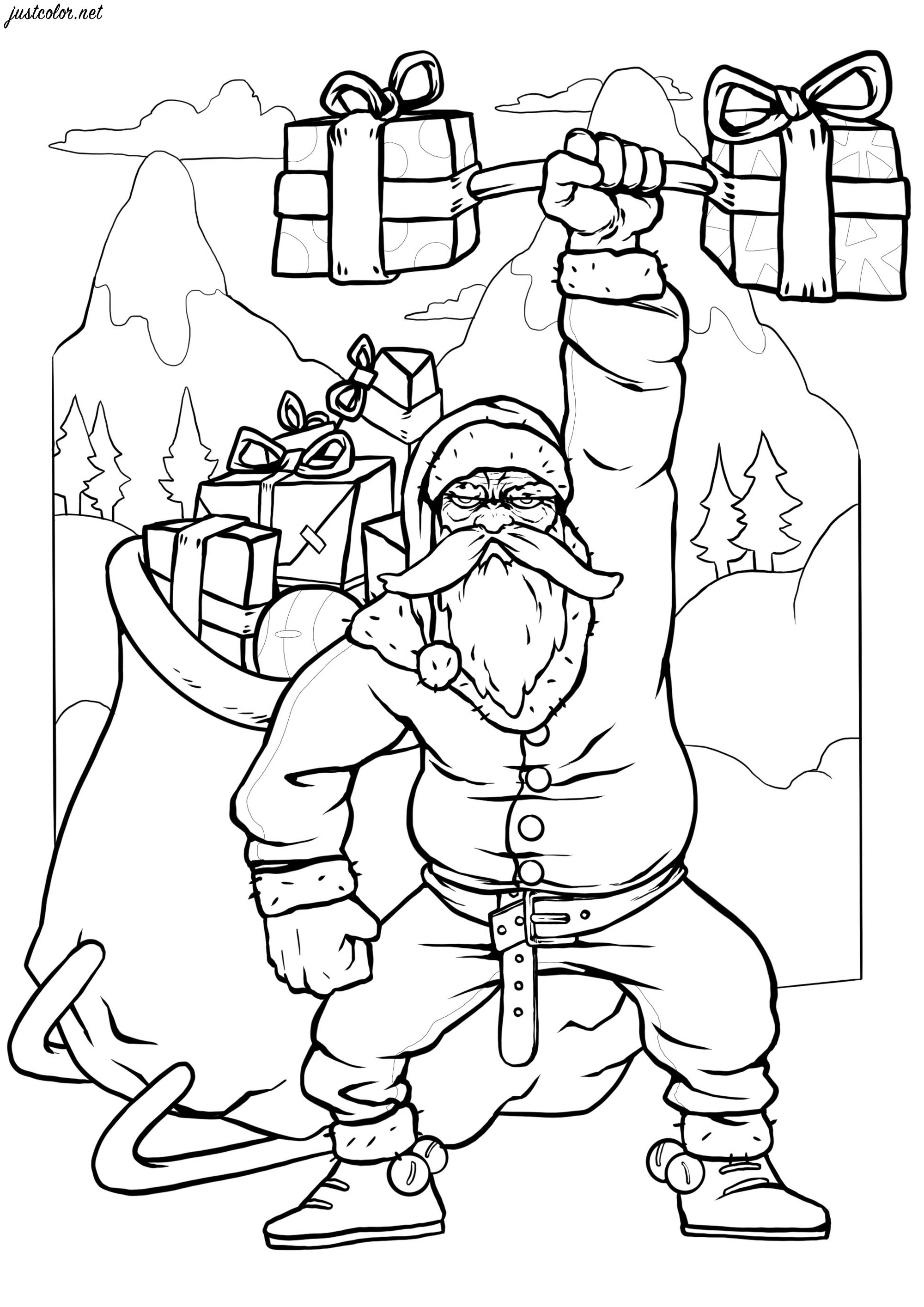 37 Hilarious Funny Christmas Coloring Pages Printable 26