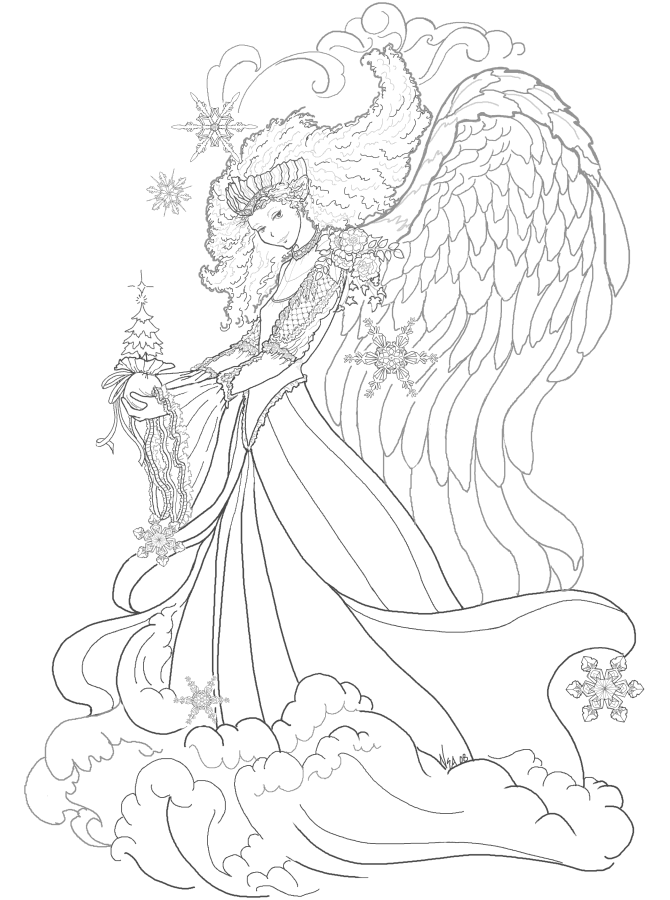 37 Magical Fairy Coloring Page Printable 13