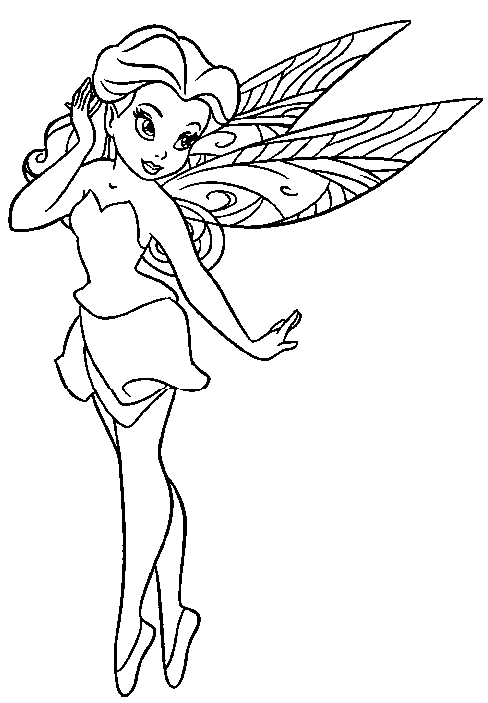 37 Magical Fairy Coloring Page Printable 15