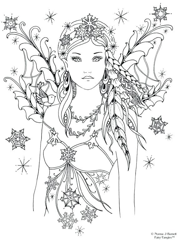 37 Magical Fairy Coloring Page Printable 17