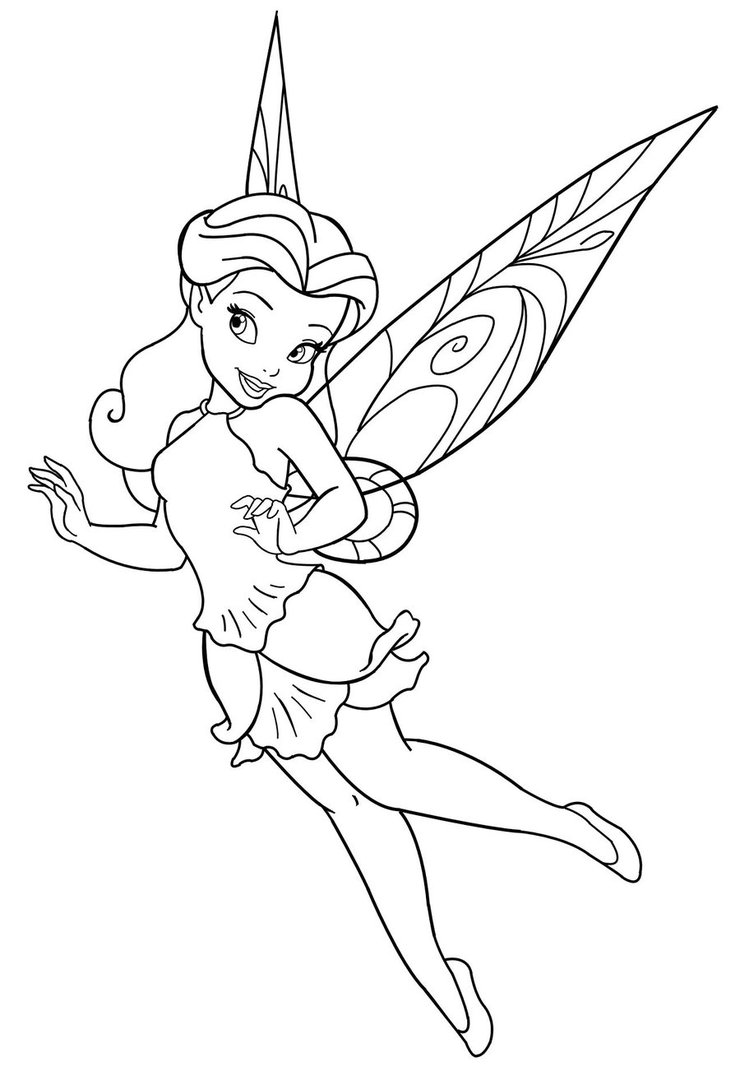 37 Magical Fairy Coloring Page Printable 23