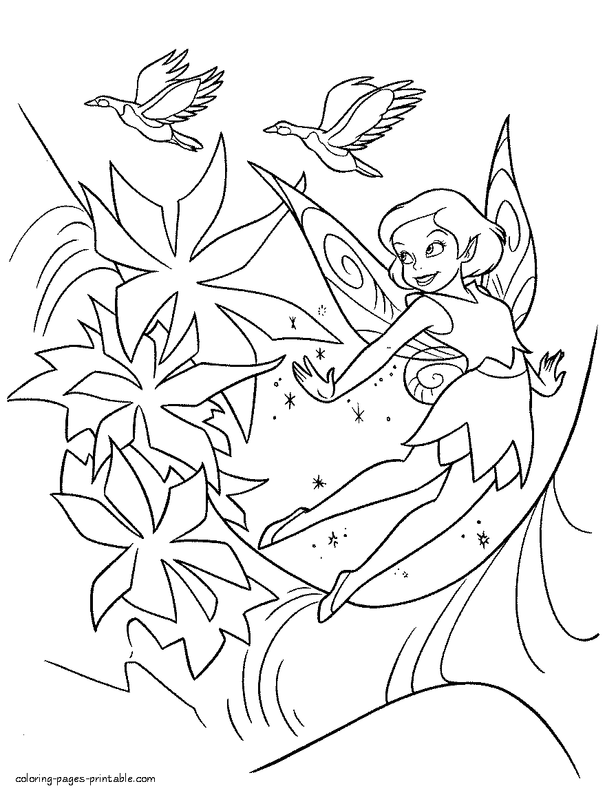 37 Magical Fairy Coloring Page Printable 33
