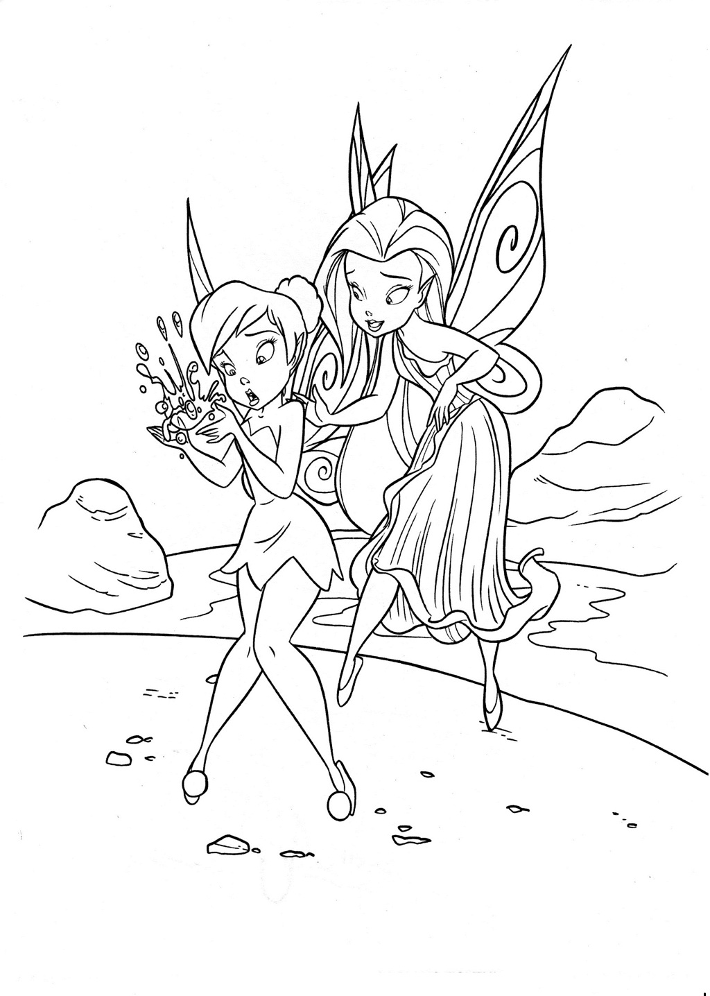 37 Magical Fairy Coloring Page Printable 6