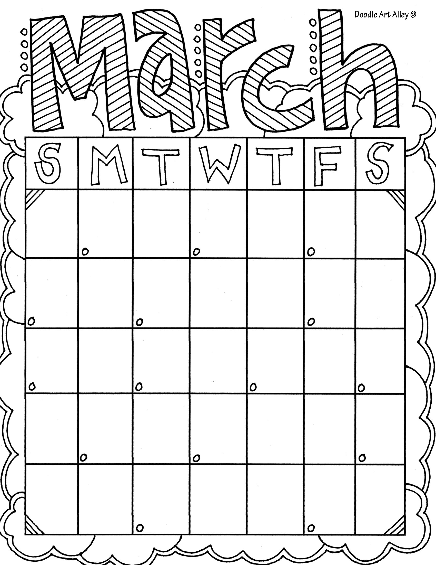 37 March Coloring Pages Printable 1