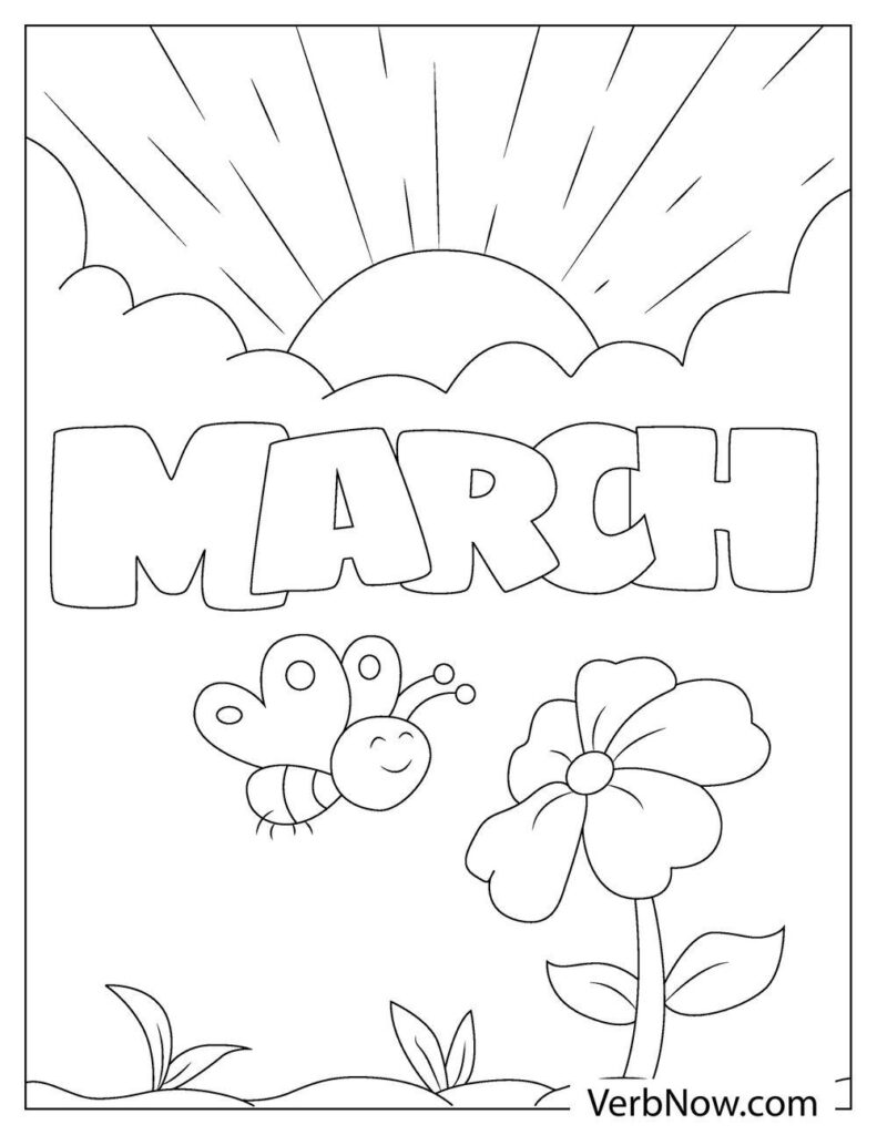 37 March Coloring Pages Printable 10