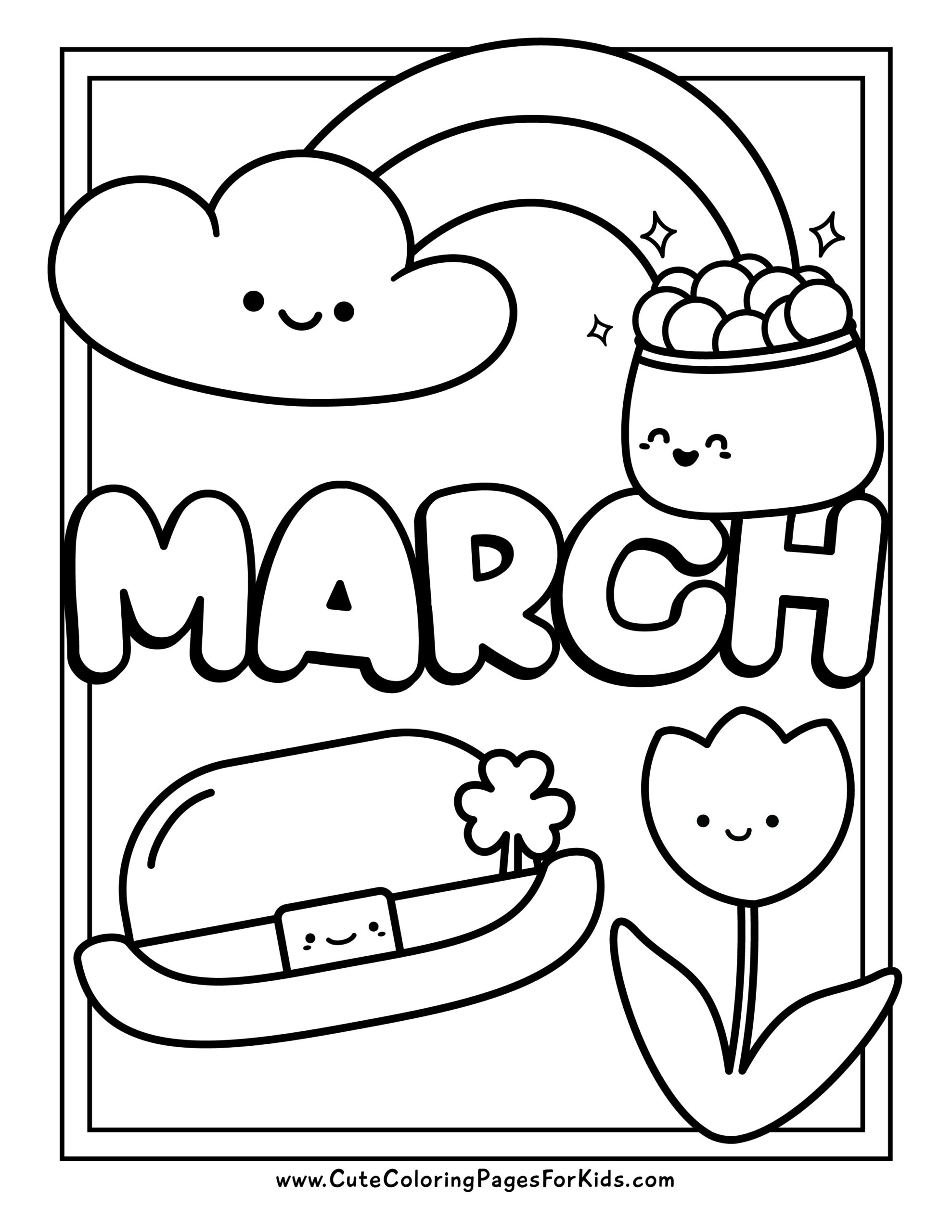 37 March Coloring Pages Printable 7