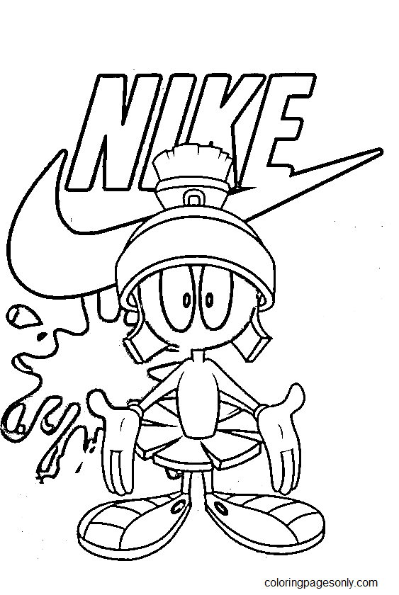 37 Nike Coloring Pages Printable 26