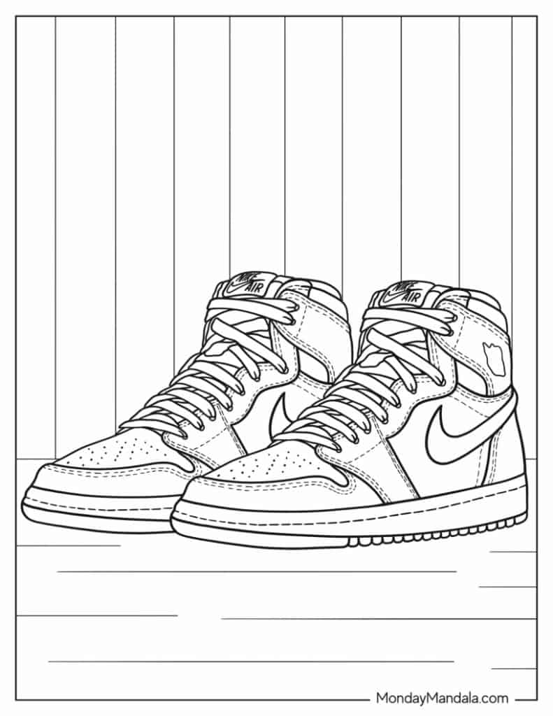 37 Nike Coloring Pages Printable 29