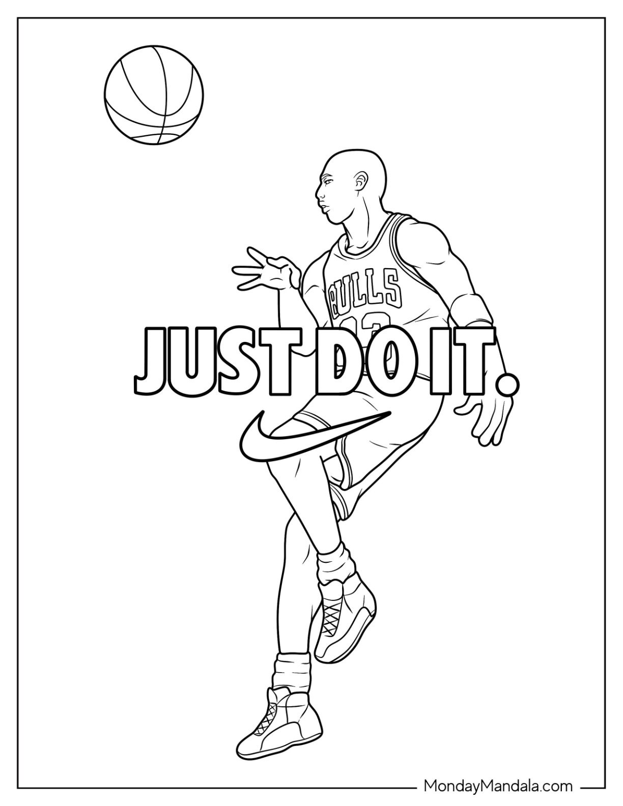 37 Nike Coloring Pages Printable 5