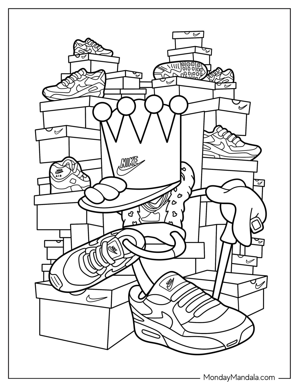 37 Nike Coloring Pages Printable 8