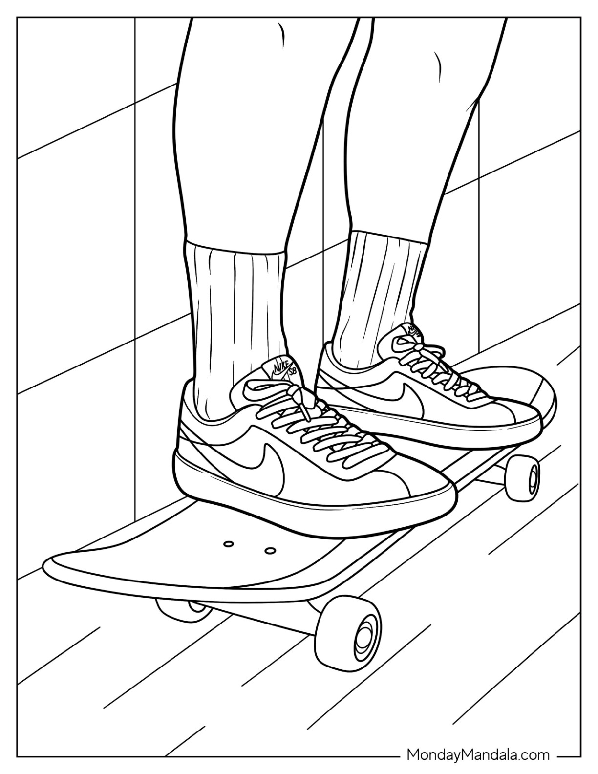 37 Nike Coloring Pages Printable 9