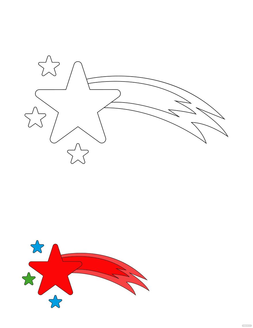 37 Stars Coloring Pages Printable 20