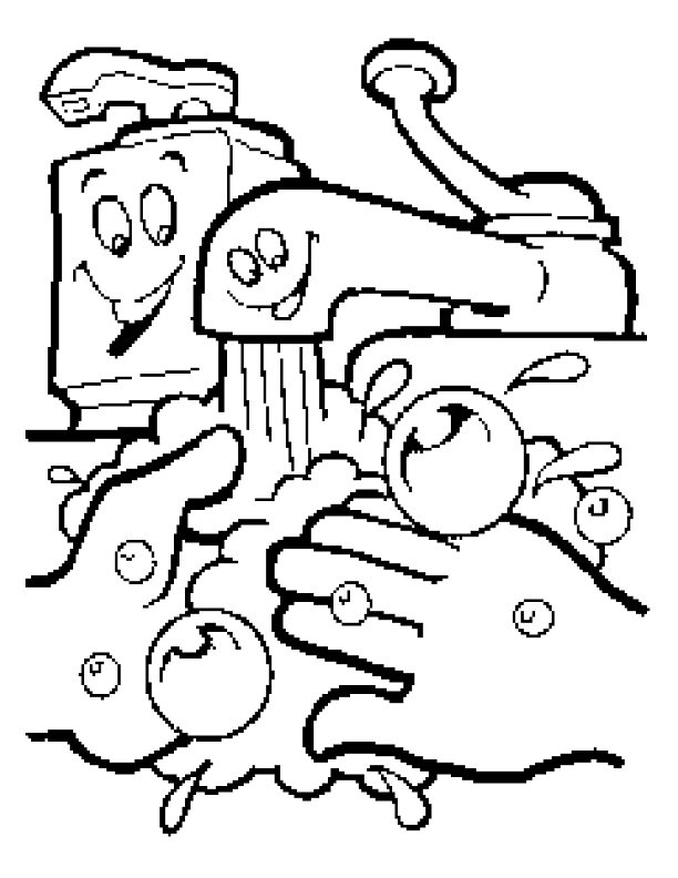 37 Washing Hands Coloring Pages Printable 10