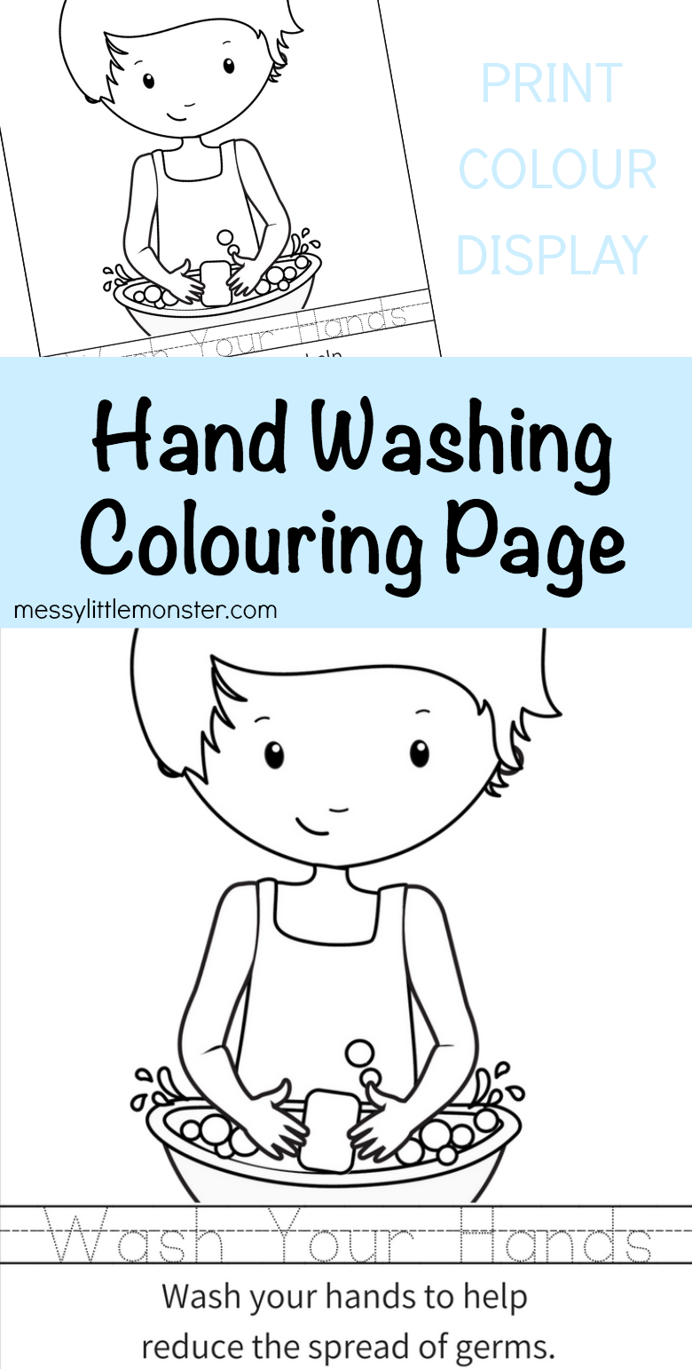 37 Washing Hands Coloring Pages Printable 14