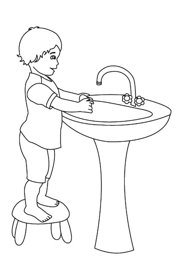 37 Washing Hands Coloring Pages Printable 16