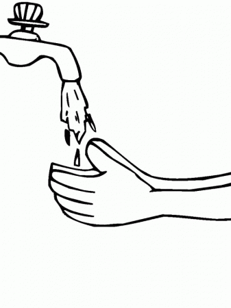 37 Washing Hands Coloring Pages Printable 17