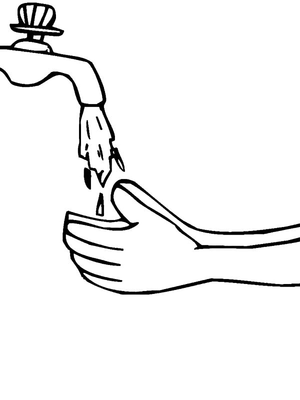 37 Washing Hands Coloring Pages Printable 2