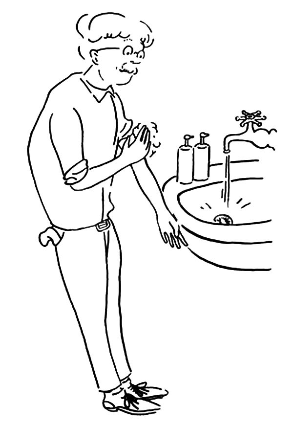 37 Washing Hands Coloring Pages Printable 23