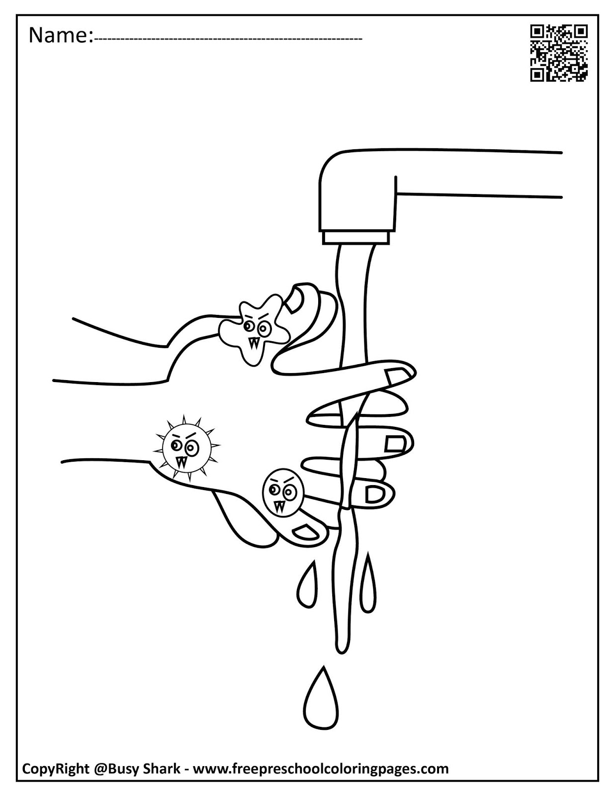 37 Washing Hands Coloring Pages Printable 27