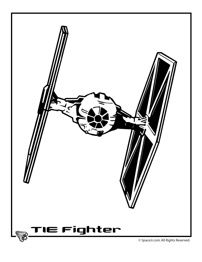 38 Galactic Death Star and Tie Fighters Coloring Pages Printable 2