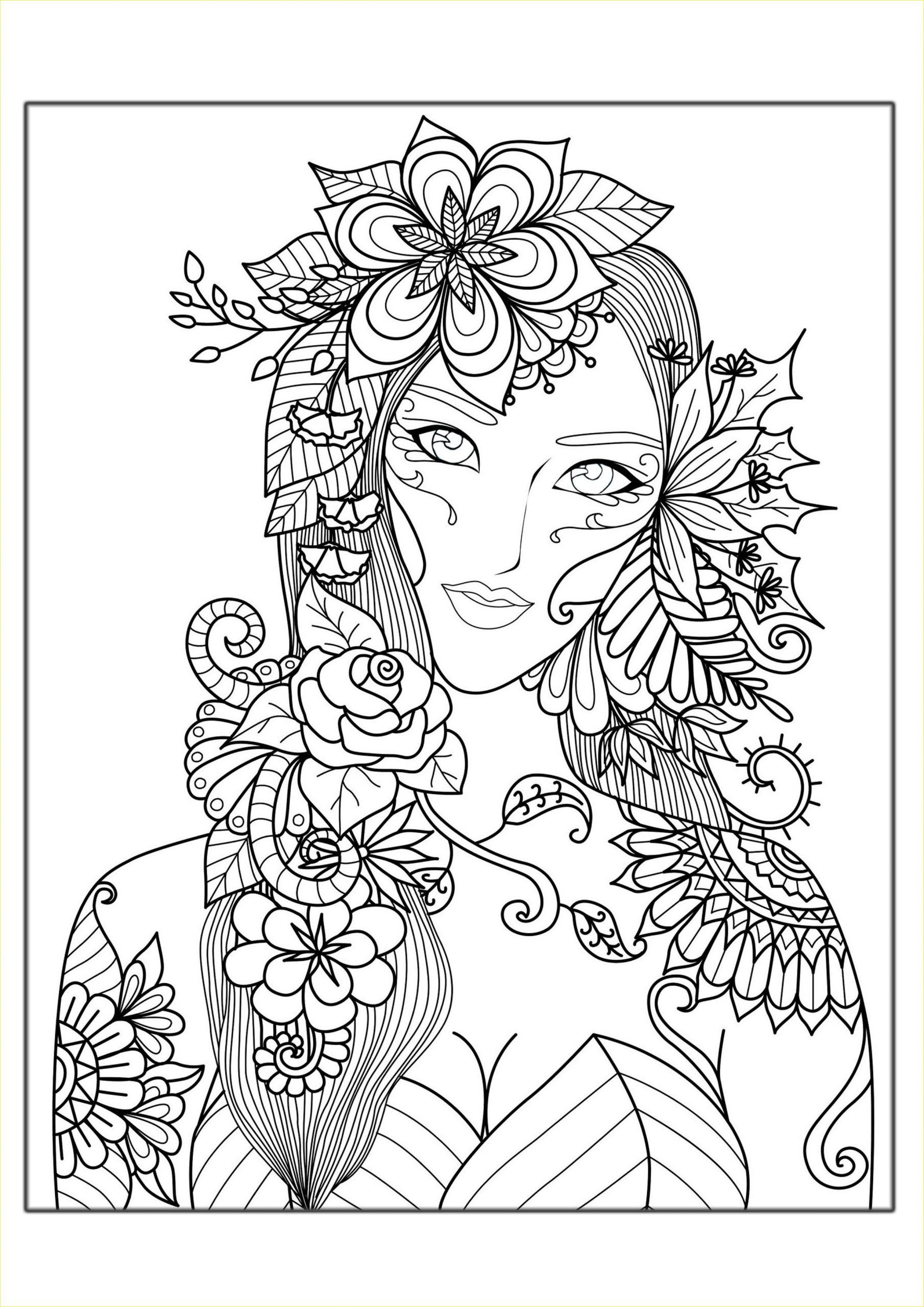 38 Stylish Aesthetic Baddie Coloring Pages Printable 32