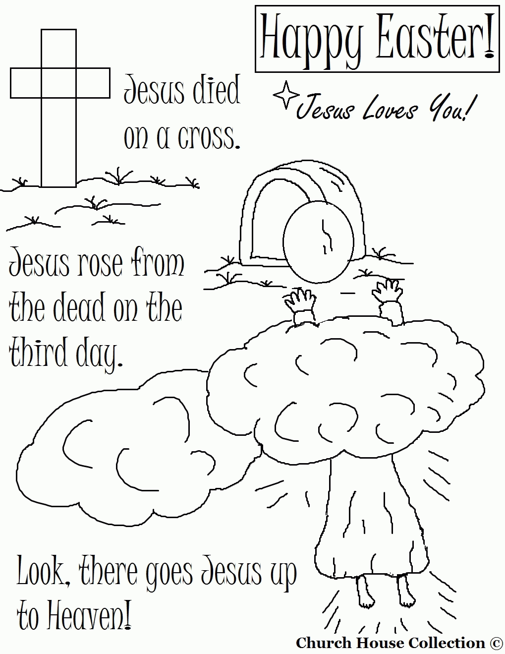 38 Uplifting Resurrection Coloring Pages Printable 13