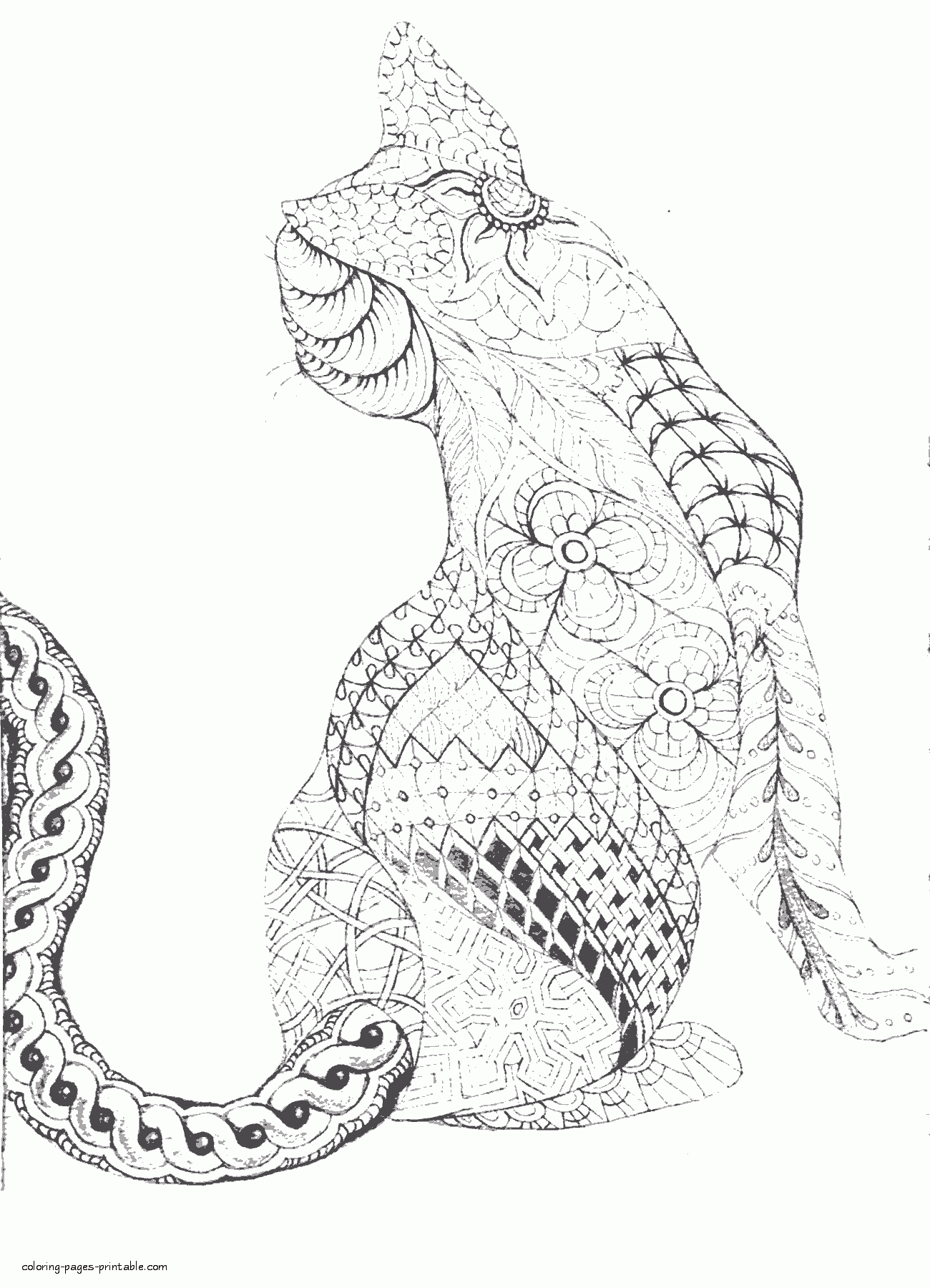 39 Challenging Hard Animal Coloring Pages Printable 1