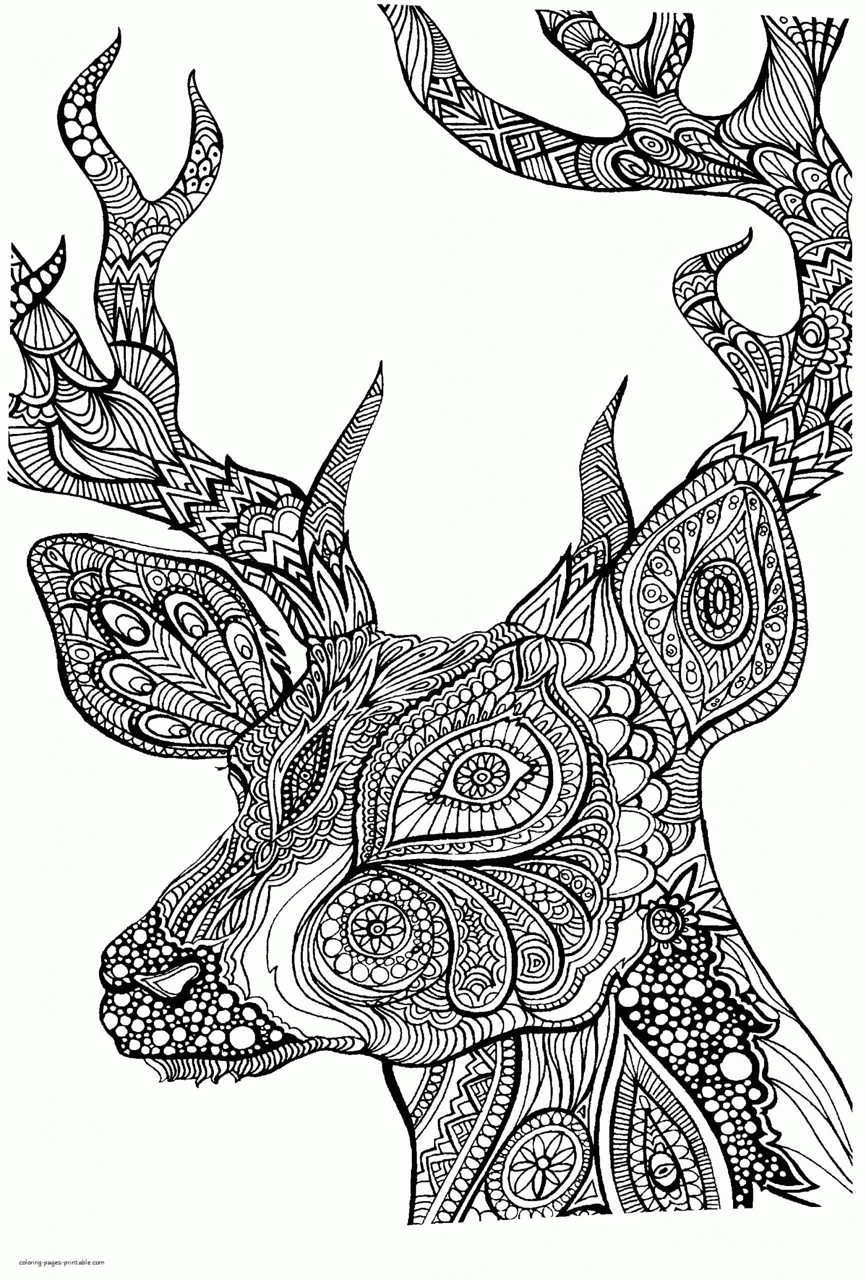 39 Challenging Hard Animal Coloring Pages Printable 10