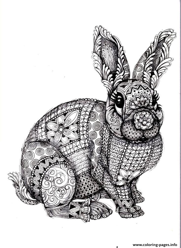 39 Challenging Hard Animal Coloring Pages Printable 19