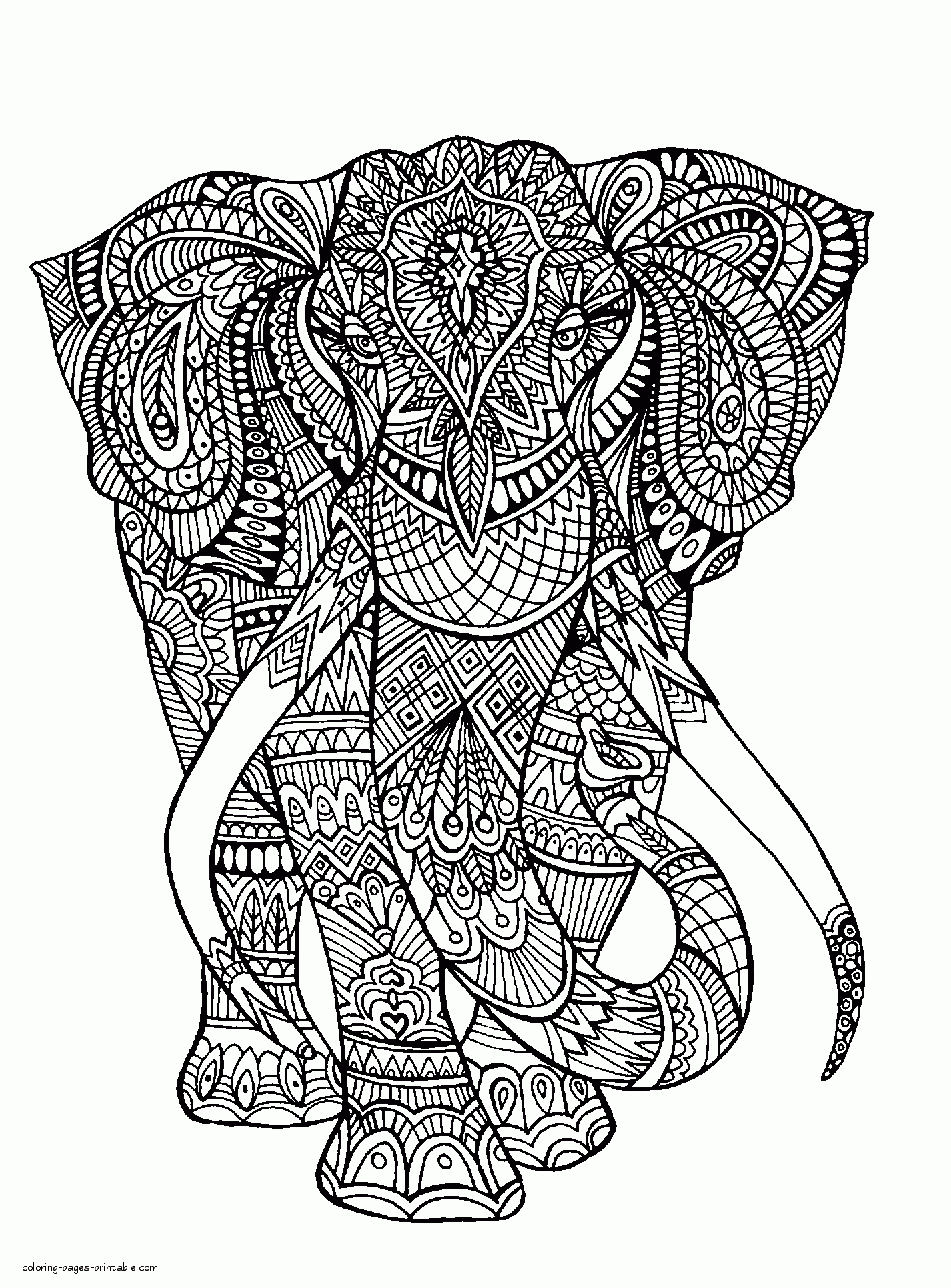 39 Challenging Hard Animal Coloring Pages Printable 32