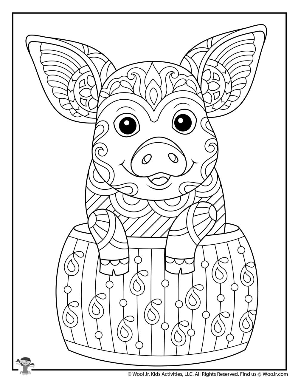 39 Challenging Hard Animal Coloring Pages Printable 34