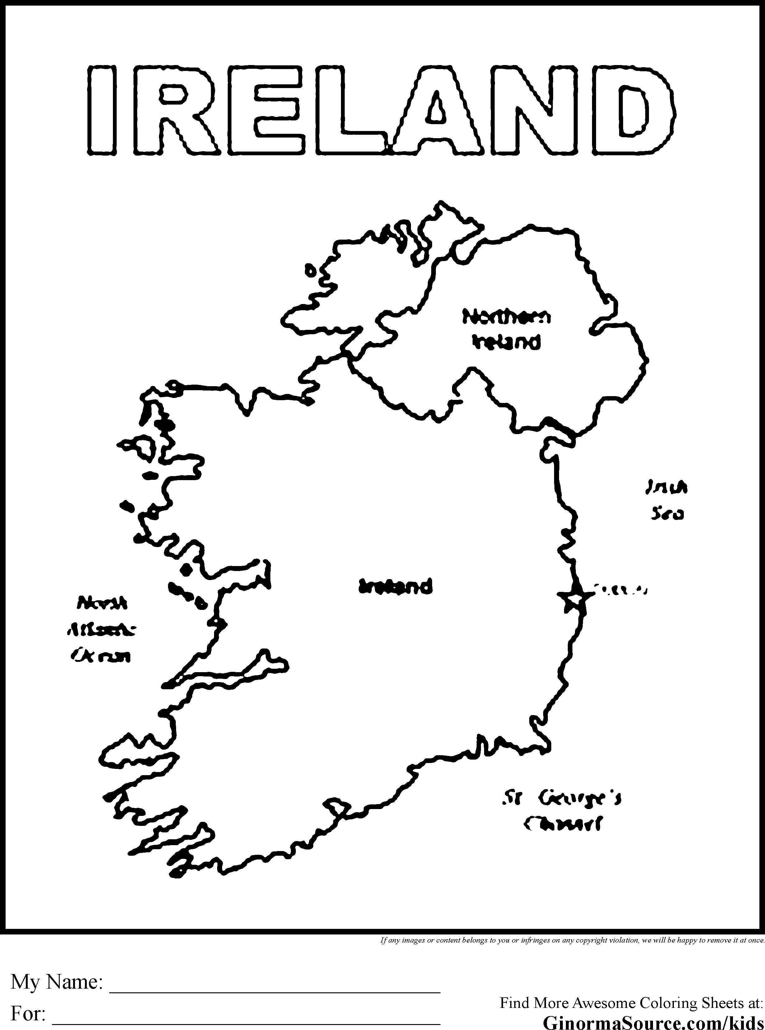 39 Cheerful Ireland Coloring Pages Printable 32