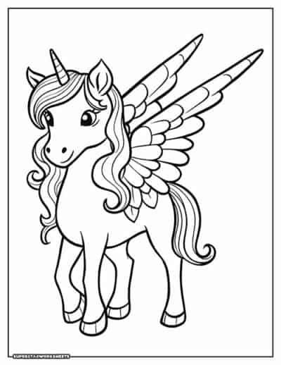 39 Winter Unicorn Coloring Pages Printable 14