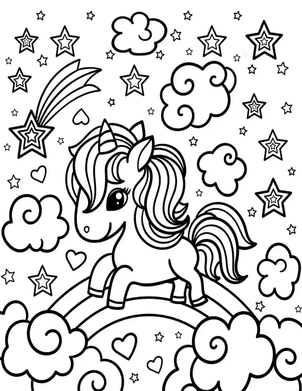 39 Winter Unicorn Coloring Pages Printable 16